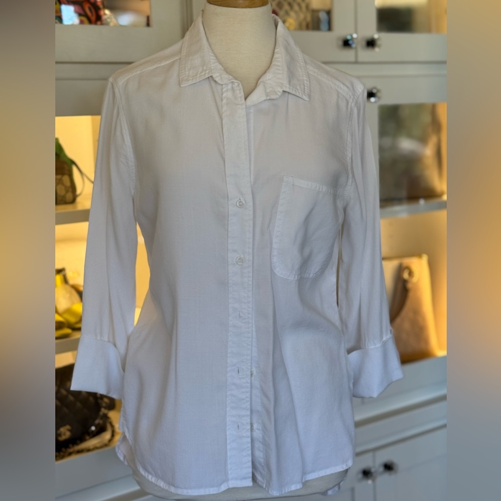 Cloth & Stone Ivory Button-Up Blouse, Size Medium purchased at Anthropology.